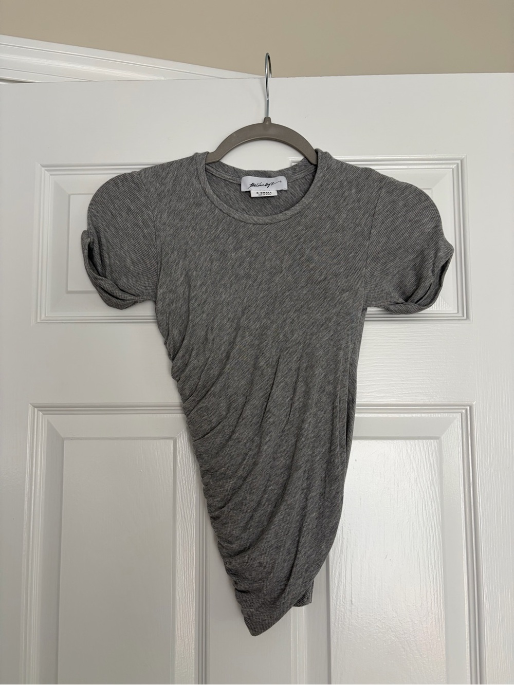 The Line by K Gray Ribbed Short Sleeve Tee